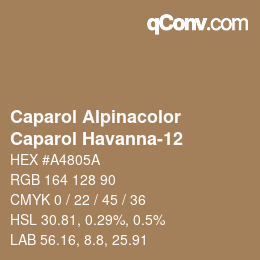 Farbcode: Caparol Alpinacolor - Caparol Havanna-12 | qconv.com