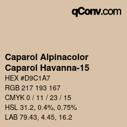 Code couleur: Caparol Alpinacolor - Caparol Havanna-15 | qconv.com