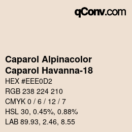 Código de color: Caparol Alpinacolor - Caparol Havanna-18 | qconv.com