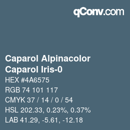 Farbcode: Caparol Alpinacolor - Caparol Iris-0 | qconv.com