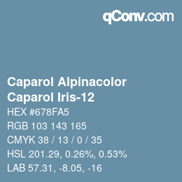Código de color: Caparol Alpinacolor - Caparol Iris-12 | qconv.com