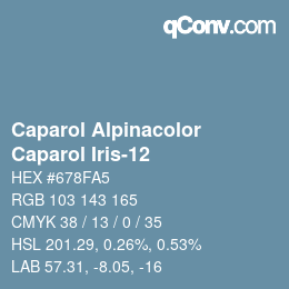 カラーコード: Caparol Alpinacolor - Caparol Iris-12 | qconv.com