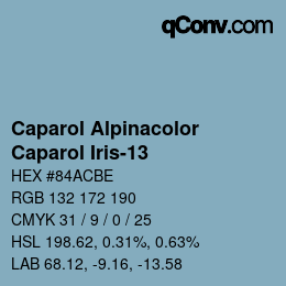 Código de color: Caparol Alpinacolor - Caparol Iris-13 | qconv.com