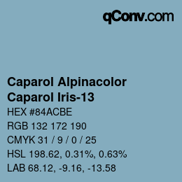 Code couleur: Caparol Alpinacolor - Caparol Iris-13 | qconv.com