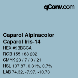 Farbcode: Caparol Alpinacolor - Caparol Iris-14 | qconv.com