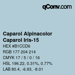 カラーコード: Caparol Alpinacolor - Caparol Iris-15 | qconv.com