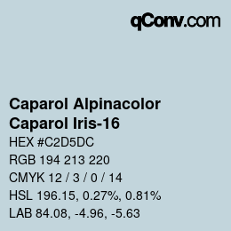 カラーコード: Caparol Alpinacolor - Caparol Iris-16 | qconv.com