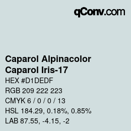 Farbcode: Caparol Alpinacolor - Caparol Iris-17 | qconv.com