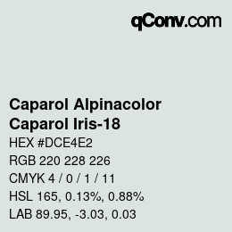 Código de color: Caparol Alpinacolor - Caparol Iris-18 | qconv.com