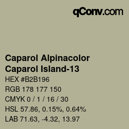 Código de color: Caparol Alpinacolor - Caparol Island-13 | qconv.com