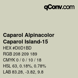 Farbcode: Caparol Alpinacolor - Caparol Island-15 | qconv.com