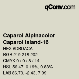 カラーコード: Caparol Alpinacolor - Caparol Island-16 | qconv.com