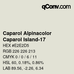 Código de color: Caparol Alpinacolor - Caparol Island-17 | qconv.com