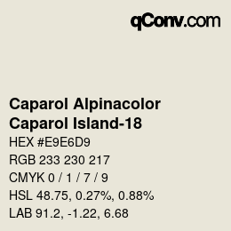 Farbcode: Caparol Alpinacolor - Caparol Island-18 | qconv.com