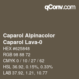 颜色代码: Caparol Alpinacolor - Caparol Lava-0 | qconv.com