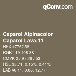 Código de color: Caparol Alpinacolor - Caparol Lava-11 | qconv.com