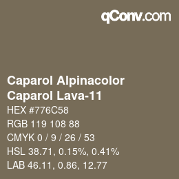 カラーコード: Caparol Alpinacolor - Caparol Lava-11 | qconv.com