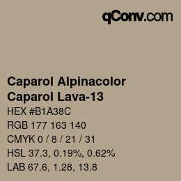 Código de color: Caparol Alpinacolor - Caparol Lava-13 | qconv.com