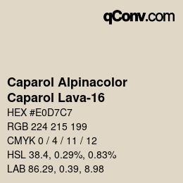 Código de color: Caparol Alpinacolor - Caparol Lava-16 | qconv.com