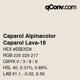 カラーコード: Caparol Alpinacolor - Caparol Lava-18 | qconv.com