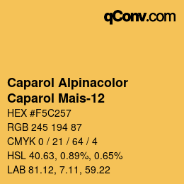 Farbcode: Caparol Alpinacolor - Caparol Mais-12 | qconv.com