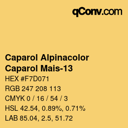 颜色代码: Caparol Alpinacolor - Caparol Mais-13 | qconv.com