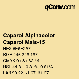 Code couleur: Caparol Alpinacolor - Caparol Mais-15 | qconv.com