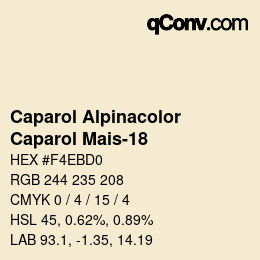 Farbcode: Caparol Alpinacolor - Caparol Mais-18 | qconv.com