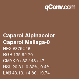 颜色代码: Caparol Alpinacolor - Caparol Mallaga-0 | qconv.com