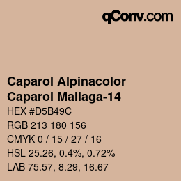 Código de color: Caparol Alpinacolor - Caparol Mallaga-14 | qconv.com