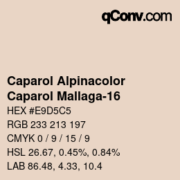 颜色代码: Caparol Alpinacolor - Caparol Mallaga-16 | qconv.com
