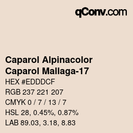 Farbcode: Caparol Alpinacolor - Caparol Mallaga-17 | qconv.com