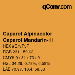 カラーコード: Caparol Alpinacolor - Caparol Mandarin-11 | qconv.com