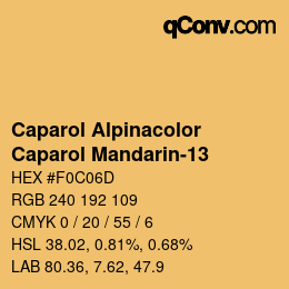 Code couleur: Caparol Alpinacolor - Caparol Mandarin-13 | qconv.com