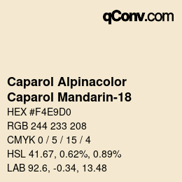 Código de color: Caparol Alpinacolor - Caparol Mandarin-18 | qconv.com