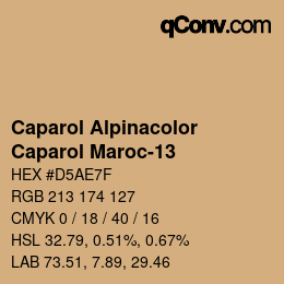 Farbcode: Caparol Alpinacolor - Caparol Maroc-13 | qconv.com