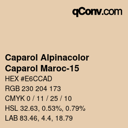 颜色代码: Caparol Alpinacolor - Caparol Maroc-15 | qconv.com