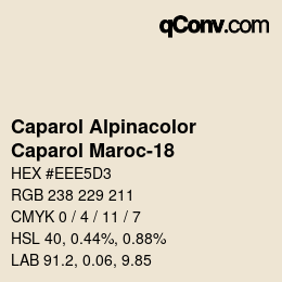 Code couleur: Caparol Alpinacolor - Caparol Maroc-18 | qconv.com