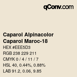 颜色代码: Caparol Alpinacolor - Caparol Maroc-18 | qconv.com