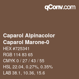 Color code: Caparol Alpinacolor - Caparol Marone-0 | qconv.com