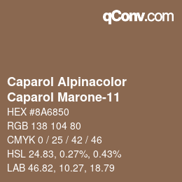 Farbcode: Caparol Alpinacolor - Caparol Marone-11 | qconv.com