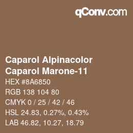 颜色代码: Caparol Alpinacolor - Caparol Marone-11 | qconv.com