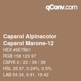 Farbcode: Caparol Alpinacolor - Caparol Marone-12 | qconv.com