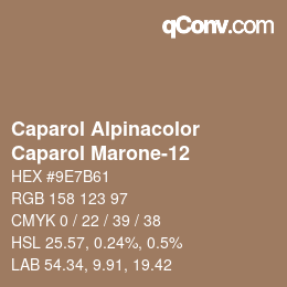 カラーコード: Caparol Alpinacolor - Caparol Marone-12 | qconv.com