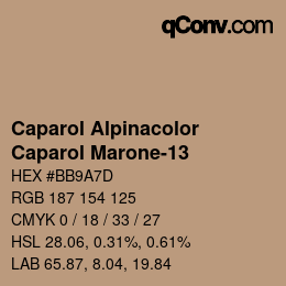 Farbcode: Caparol Alpinacolor - Caparol Marone-13 | qconv.com