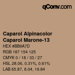 颜色代码: Caparol Alpinacolor - Caparol Marone-13 | qconv.com