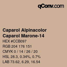 Code couleur: Caparol Alpinacolor - Caparol Marone-14 | qconv.com