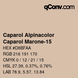 Color code: Caparol Alpinacolor - Caparol Marone-15 | qconv.com