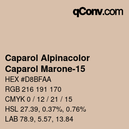 Code couleur: Caparol Alpinacolor - Caparol Marone-15 | qconv.com