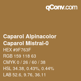 Farbcode: Caparol Alpinacolor - Caparol Mistral-0 | qconv.com